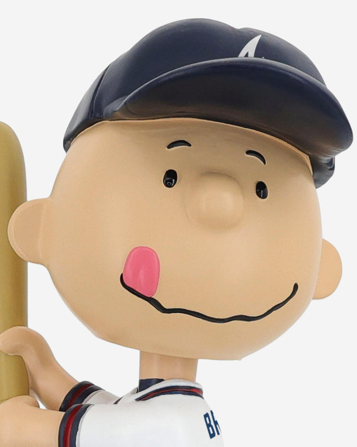 Atlanta Braves Charlie Brown Peanuts Batting Bighead Bobblehead FOCO - FOCO.com