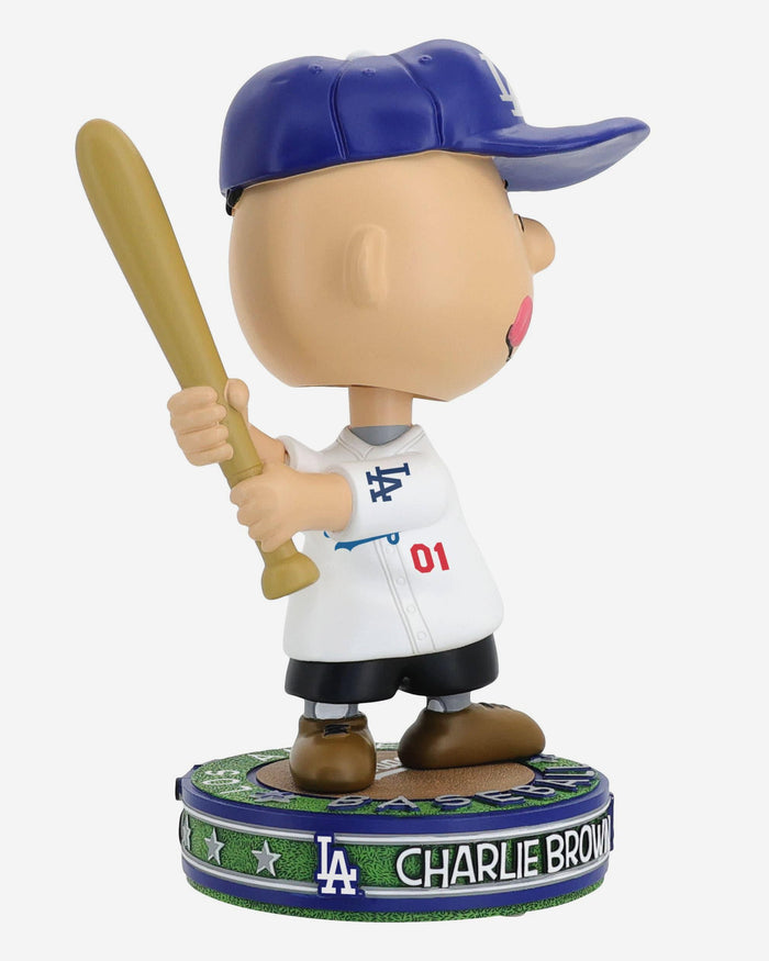 Los Angeles Dodgers Charlie Brown Peanuts Batting Bighead Bobblehead FOCO - FOCO.com