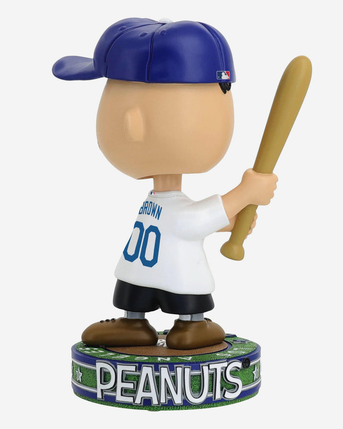 Los Angeles Dodgers Charlie Brown Peanuts Batting Bighead Bobblehead FOCO - FOCO.com