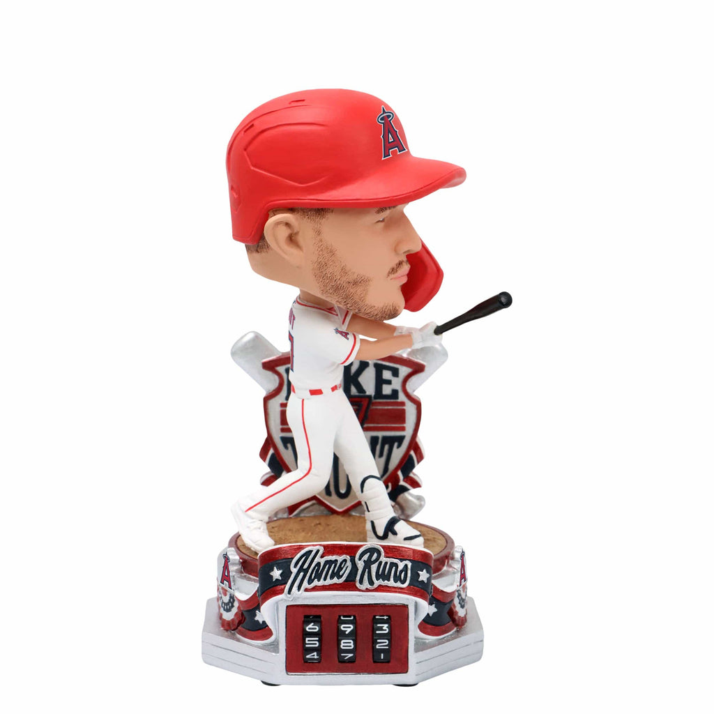 Mike Trout Los Angeles Angels Home Run Counter Medium Bighead Bobblehead