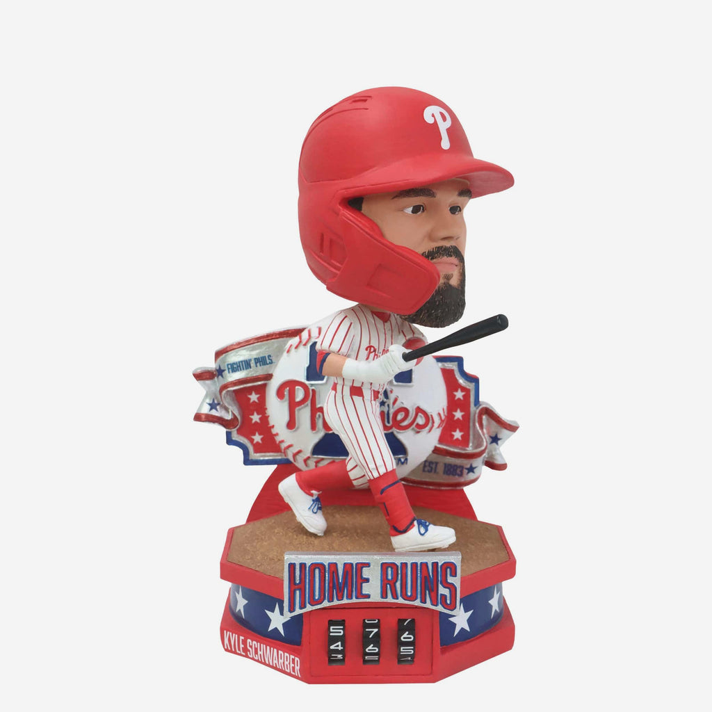Kyle Schwarber Philadelphia Phillies Home Run Counter Medium Bighead Bobblehead FOCO - FOCO.com