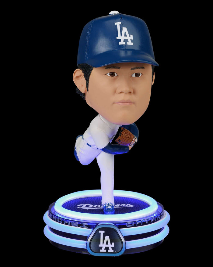 Shohei Ohtani Los Angeles Dodgers Pitcher LED Neon Bighead Bobblehead FOCO - FOCO.com
