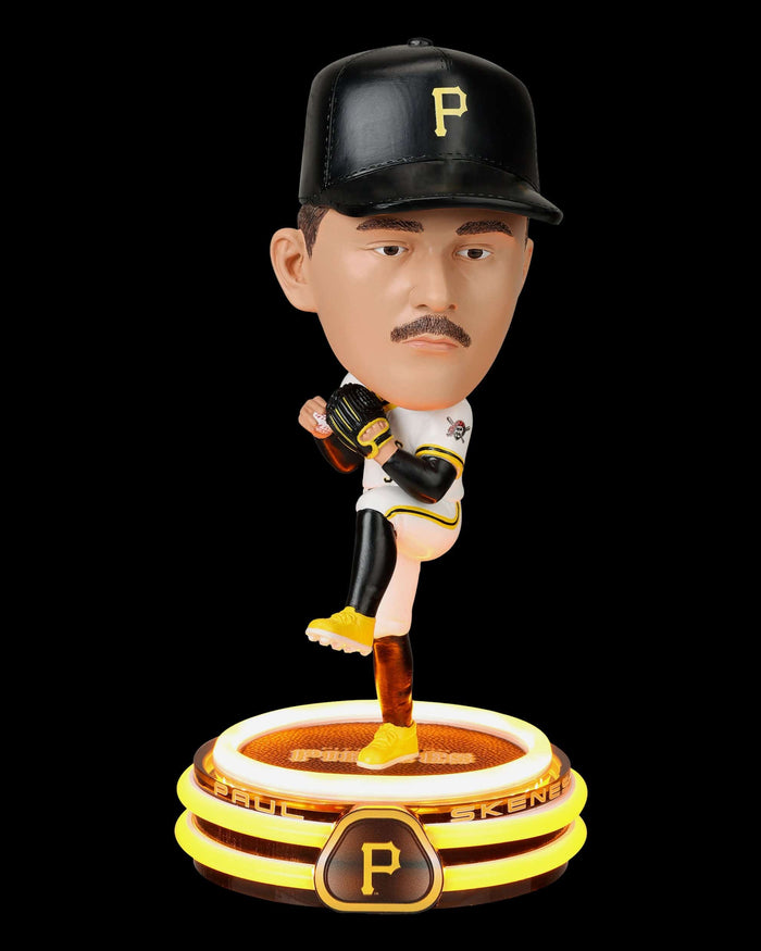 Paul Skenes Pittsburgh Pirates LED Neon Bighead Bobblehead FOCO - FOCO.com