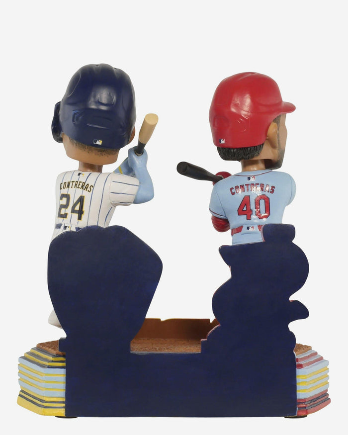 Willson Contreras & William Contreras St Louis Cardinals & Milwaukee Brewers Brothers Home Run Dual Bobblehead FOCO - FOCO.com