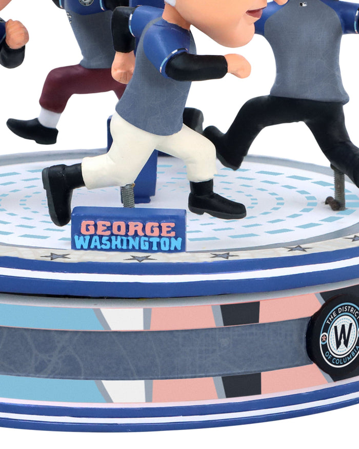 Washington Nationals 2025 City Connect Racing Presidents Spinner Mini Bobblehead Scene FOCO - FOCO.com