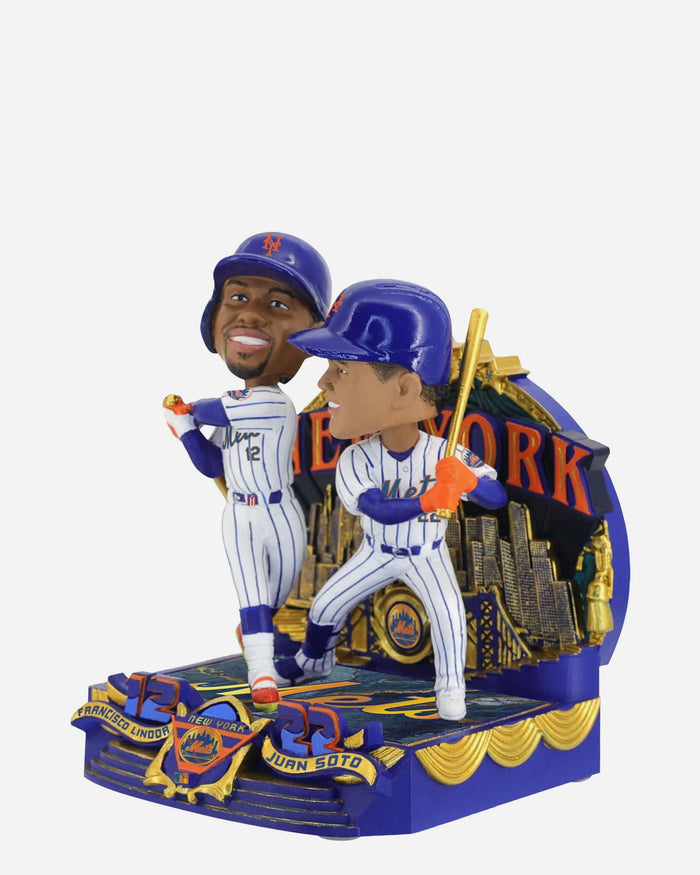 Juan Soto & Francisco Lindor New York Mets Bobblemate Mini Dual Bobblehead FOCO - FOCO.com