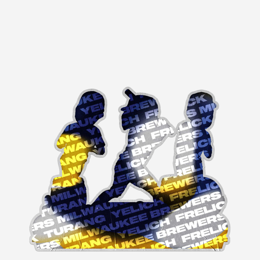 Milwaukee Brewers Franchise Record 14 Consecutive Wins Mini Bobble Scene FOCO - FOCO.com