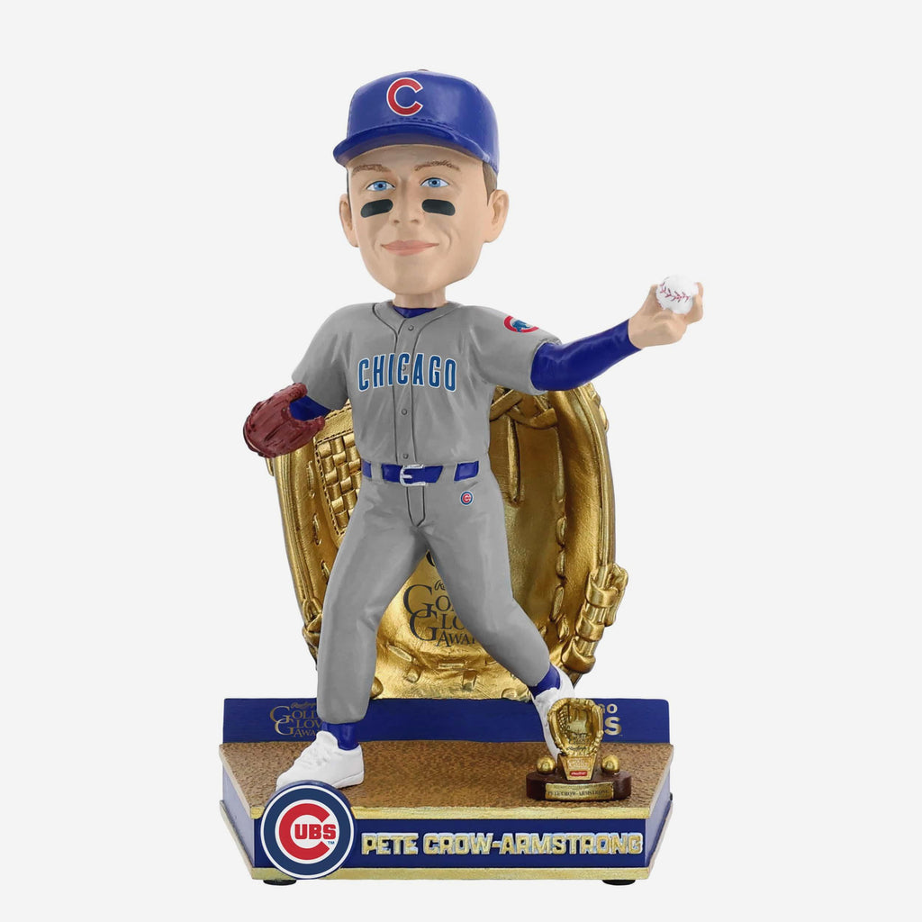 Pete Crow-Armstrong Chicago Cubs 2025 Gold Glove Bobblehead FOCO - FOCO.com