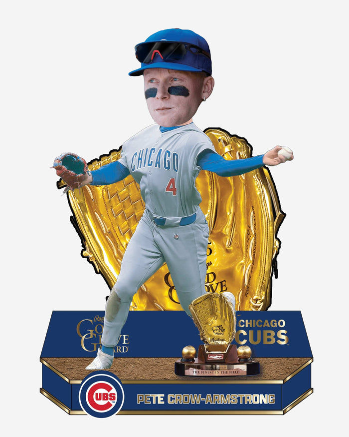 Pete Crow-Armstrong Chicago Cubs 2025 Gold Glove Bobblehead FOCO - FOCO.com