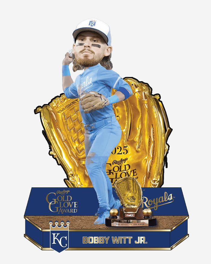 Bobby Witt Jr Kansas City Royals 2025 Gold Glove Bobblehead FOCO - FOCO.com