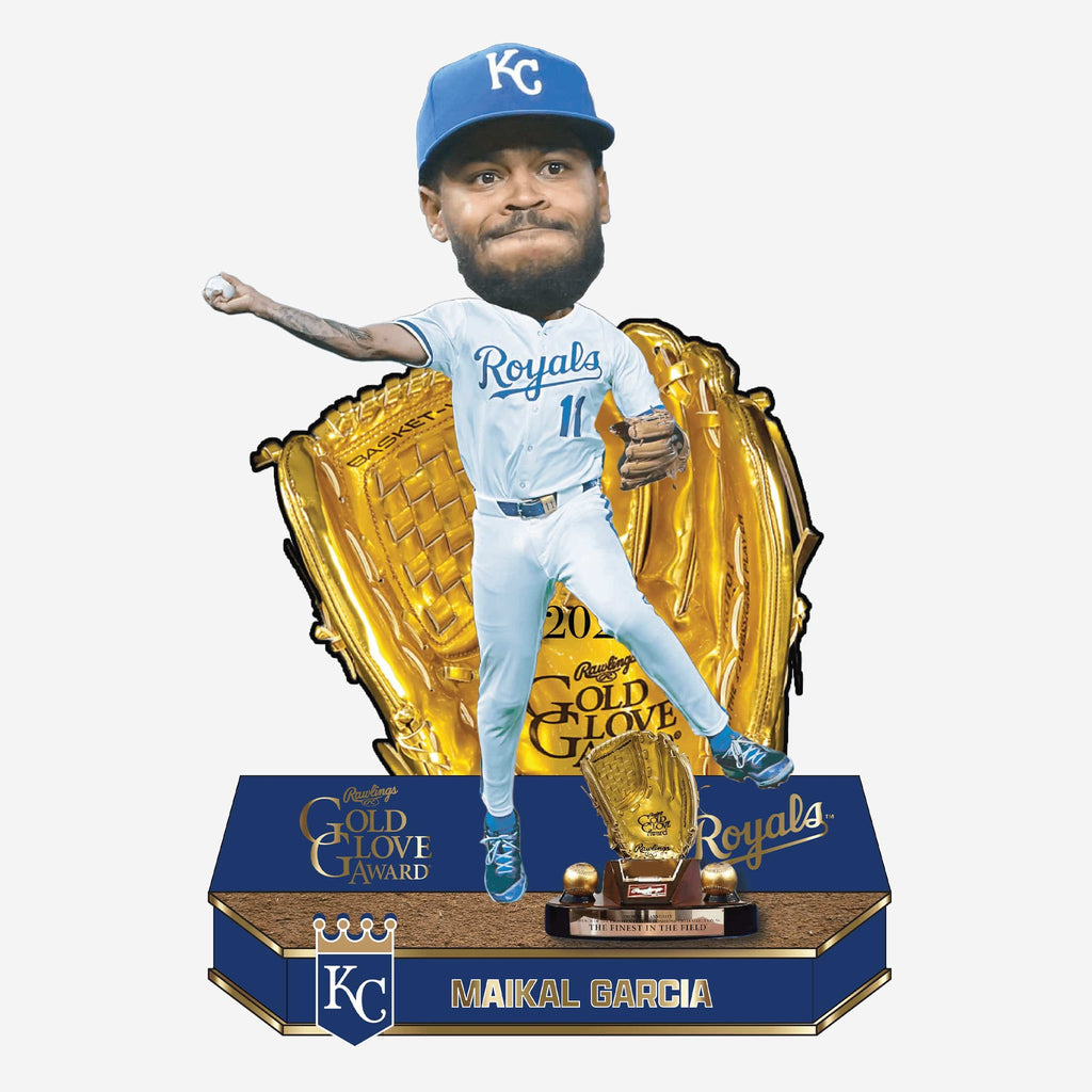 Maikel Garcia Kansas City Royals 2025 Gold Glove Bobblehead FOCO - FOCO.com