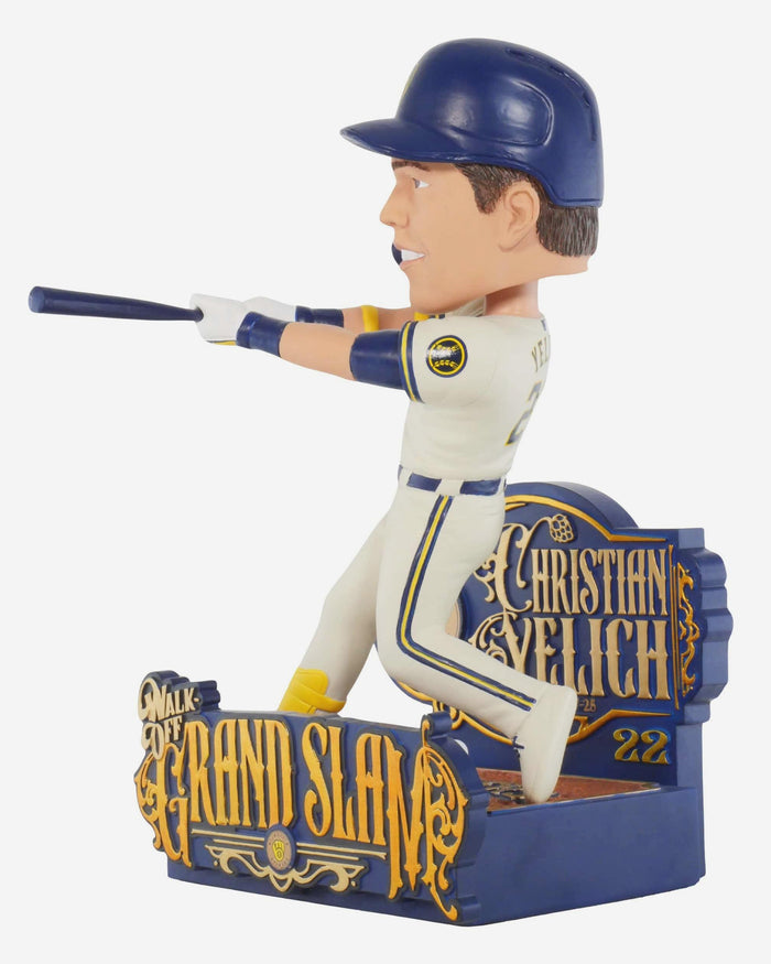 Christian Yelich Milwaukee Brewers Walk Off Grand Slam Bobblehead FOCO - FOCO.com