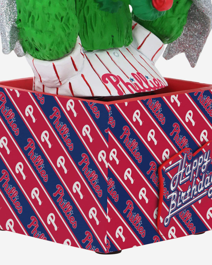 Phillie Phanatic Philadelphia Phillies Birthday Present Mascot Mini Bobblehead Scene FOCO - FOCO.com