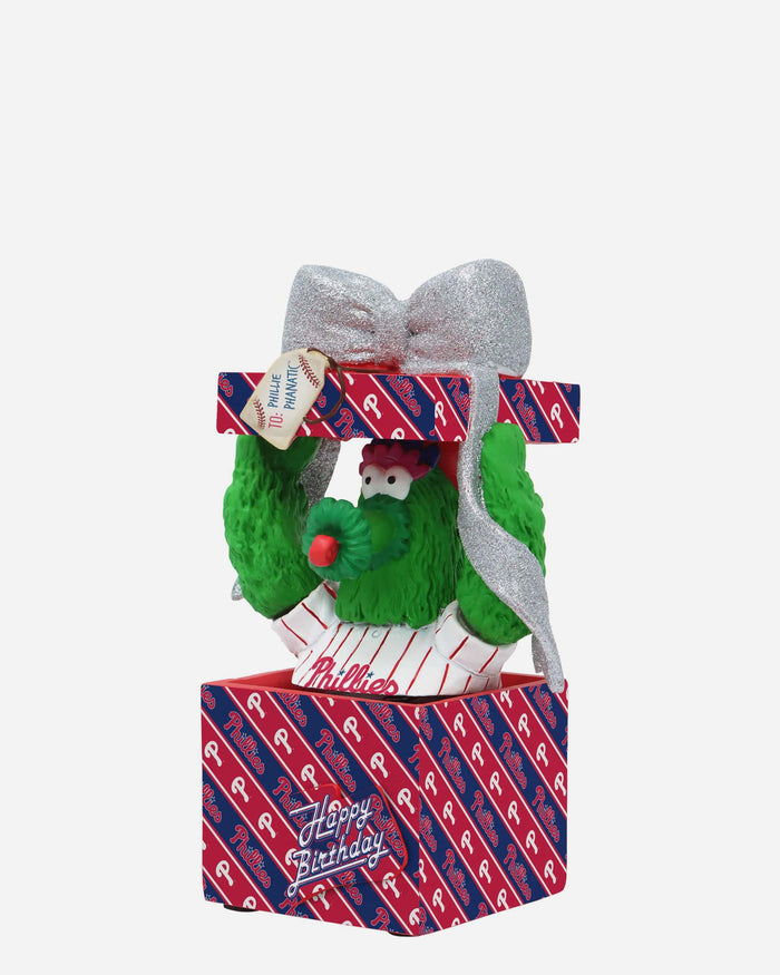 Phillie Phanatic Philadelphia Phillies Birthday Present Mascot Mini Bobblehead Scene FOCO - FOCO.com