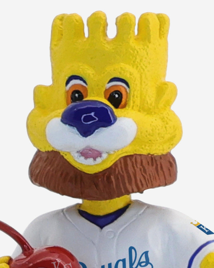 Sluggerrr Kansas City Royals Ice Cream Helmet Mascot Bobblehead FOCO - FOCO.com