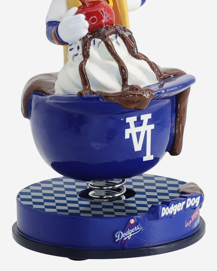 Dodger Dog Los Angeles Dodgers Ice Cream Helmet Mascot Bobblehead FOCO - FOCO.com