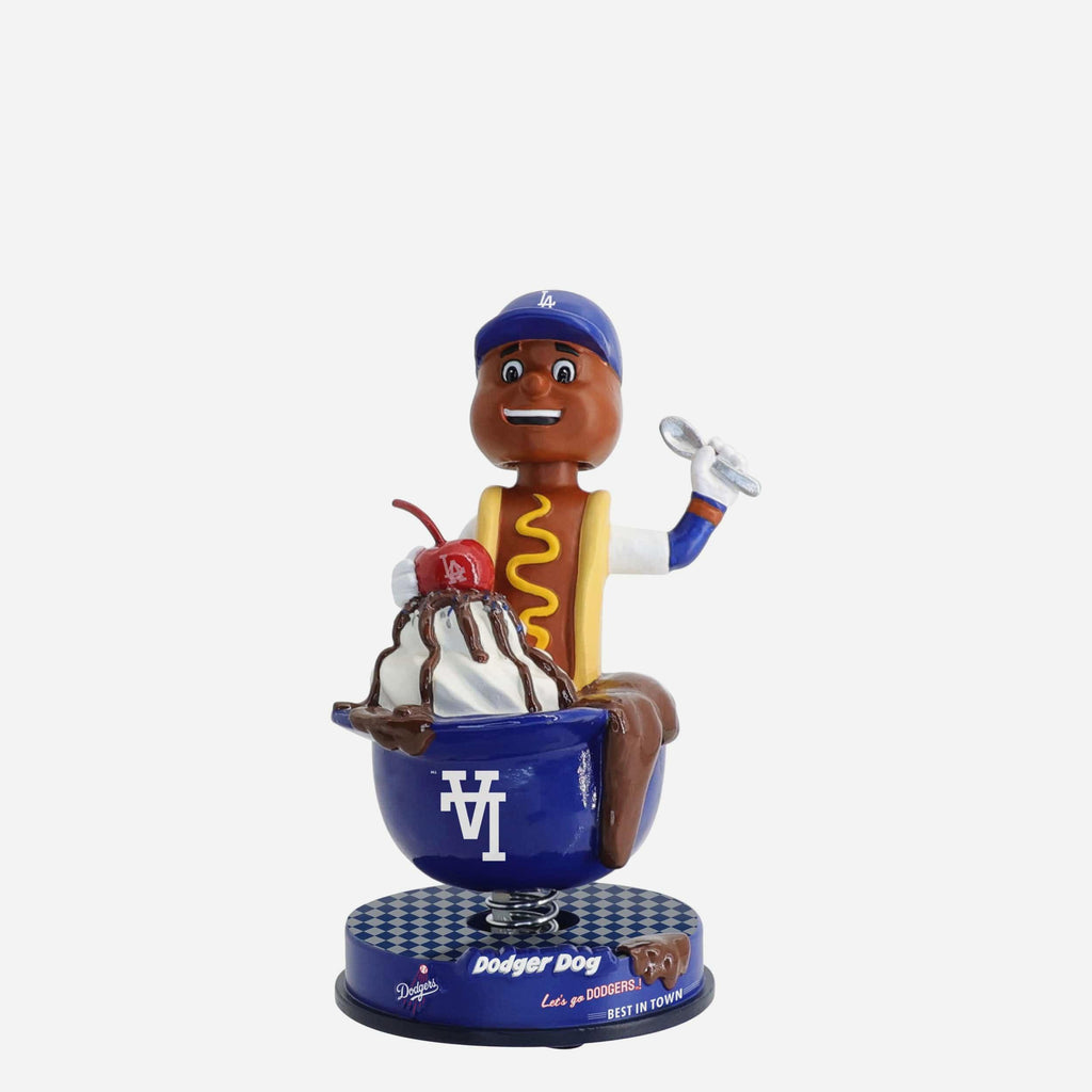 Dodger Dog Los Angeles Dodgers Ice Cream Helmet Mascot Bobblehead FOCO - FOCO.com