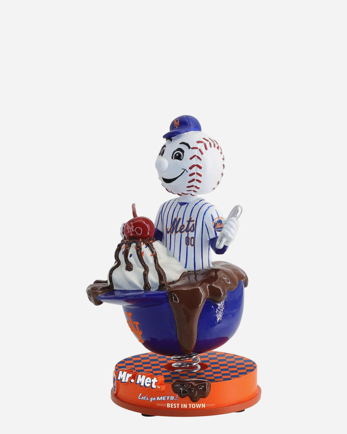 Mr Met New York Mets Ice Cream Helmet Mascot Bobblehead FOCO - FOCO.com