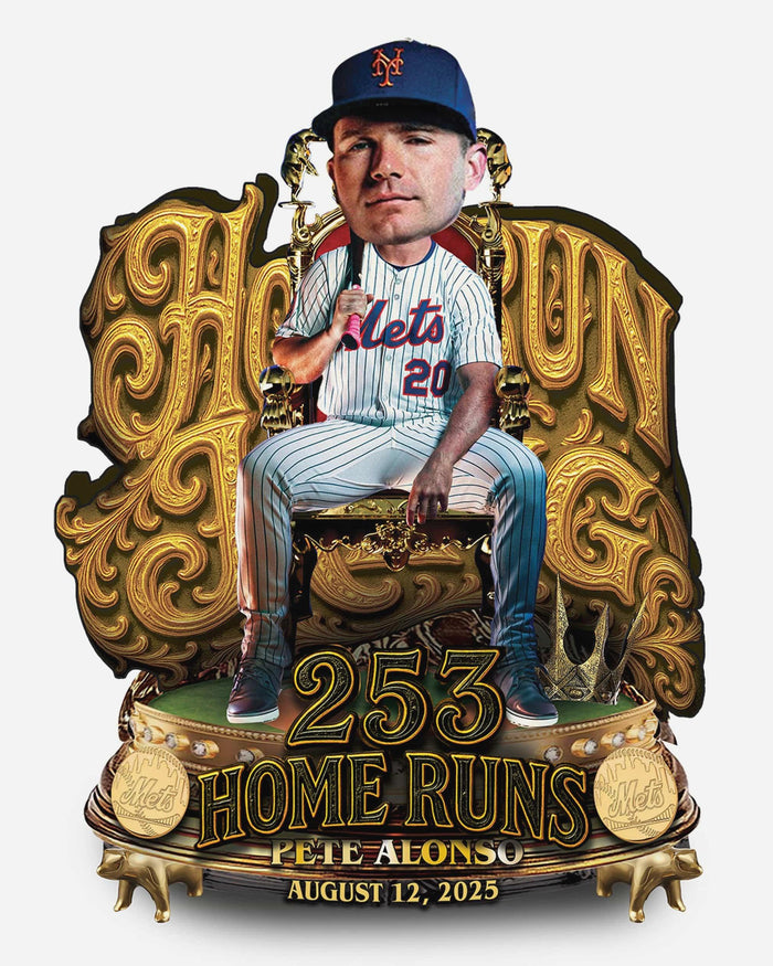 Pete Alonso New York Mets Home Run King Bobblehead FOCO - FOCO.com