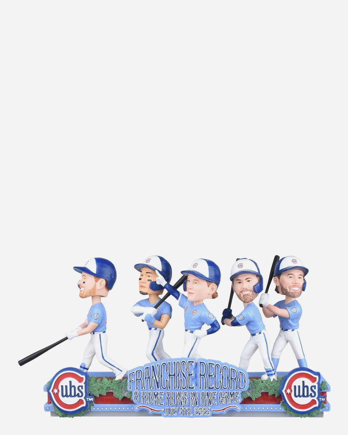 Chicago Cubs 8 Single Game Home Runs Franchise Record Mini Bobblehead Scene FOCO - FOCO.com