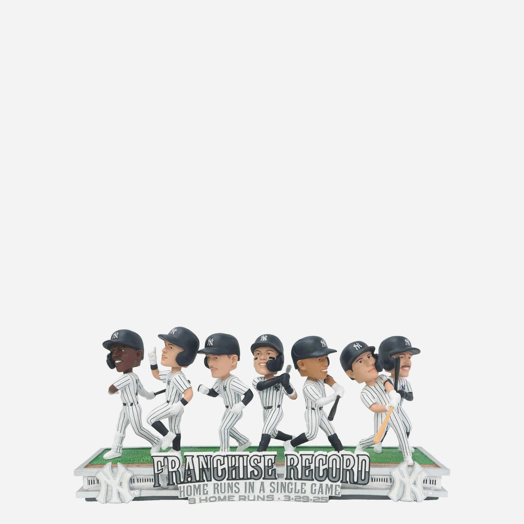 New York Yankees Single Game Home Runs Franchise Record Mini Bobblehead Scene FOCO - FOCO.com