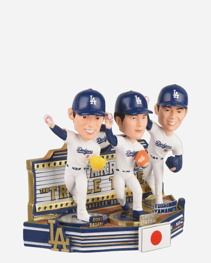 Roki Sasaki & Shohei Ohtani & Yoshinobu Yamamoto Los Angeles Dodgers Japan's Big Arms Bobblehead FOCO - FOCO.com