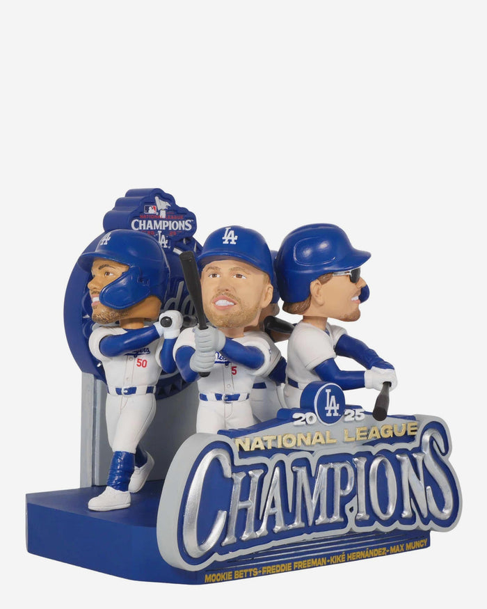 Los Angeles Dodgers 2025 National League Champions Hitters Mini Bobblehead Scene FOCO - FOCO.com