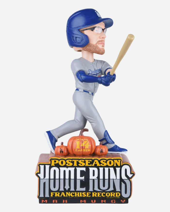 Max Muncy Los Angeles Dodgers Most Postseason Home Runs Franchise Record Bobblehead FOCO - FOCO.com