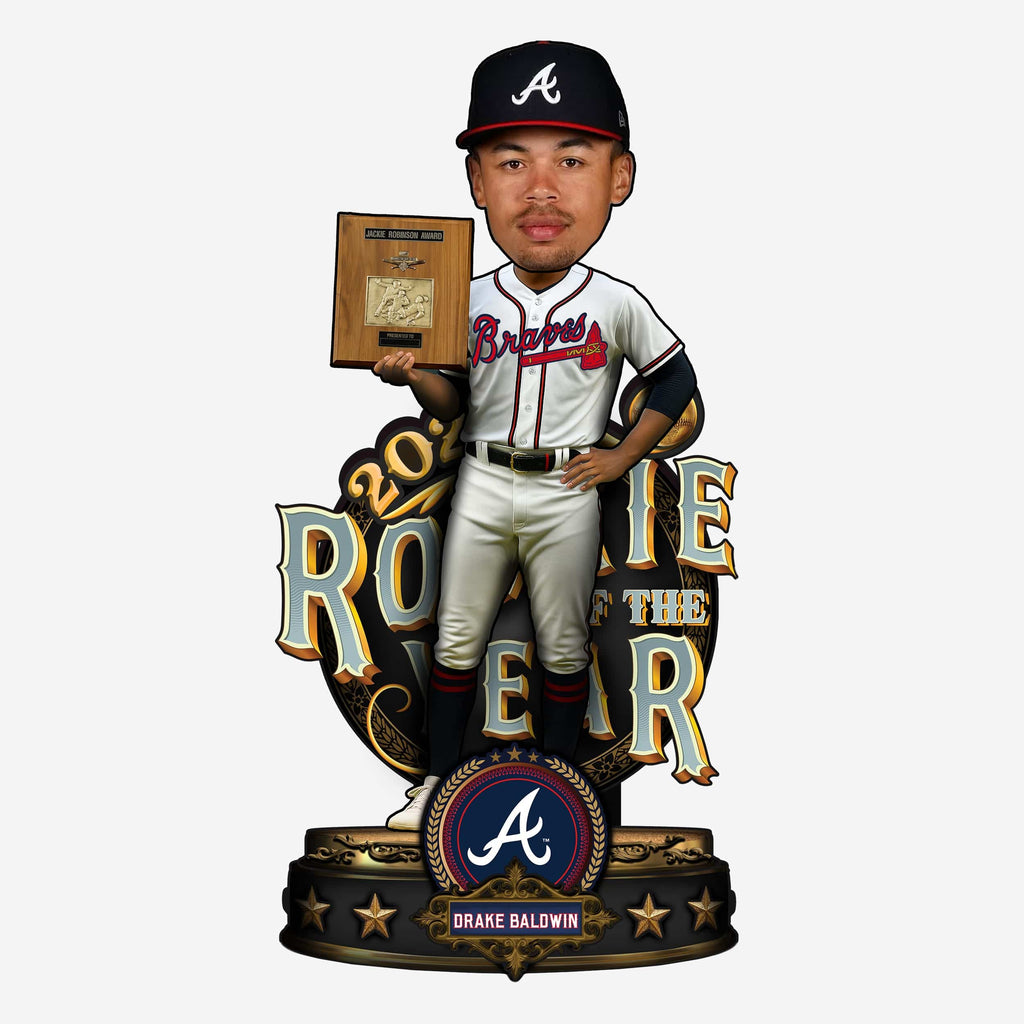 Drake Baldwin Atlanta Braves 2025 NL Rookie of the Year Award Bobblehead FOCO - FOCO.com