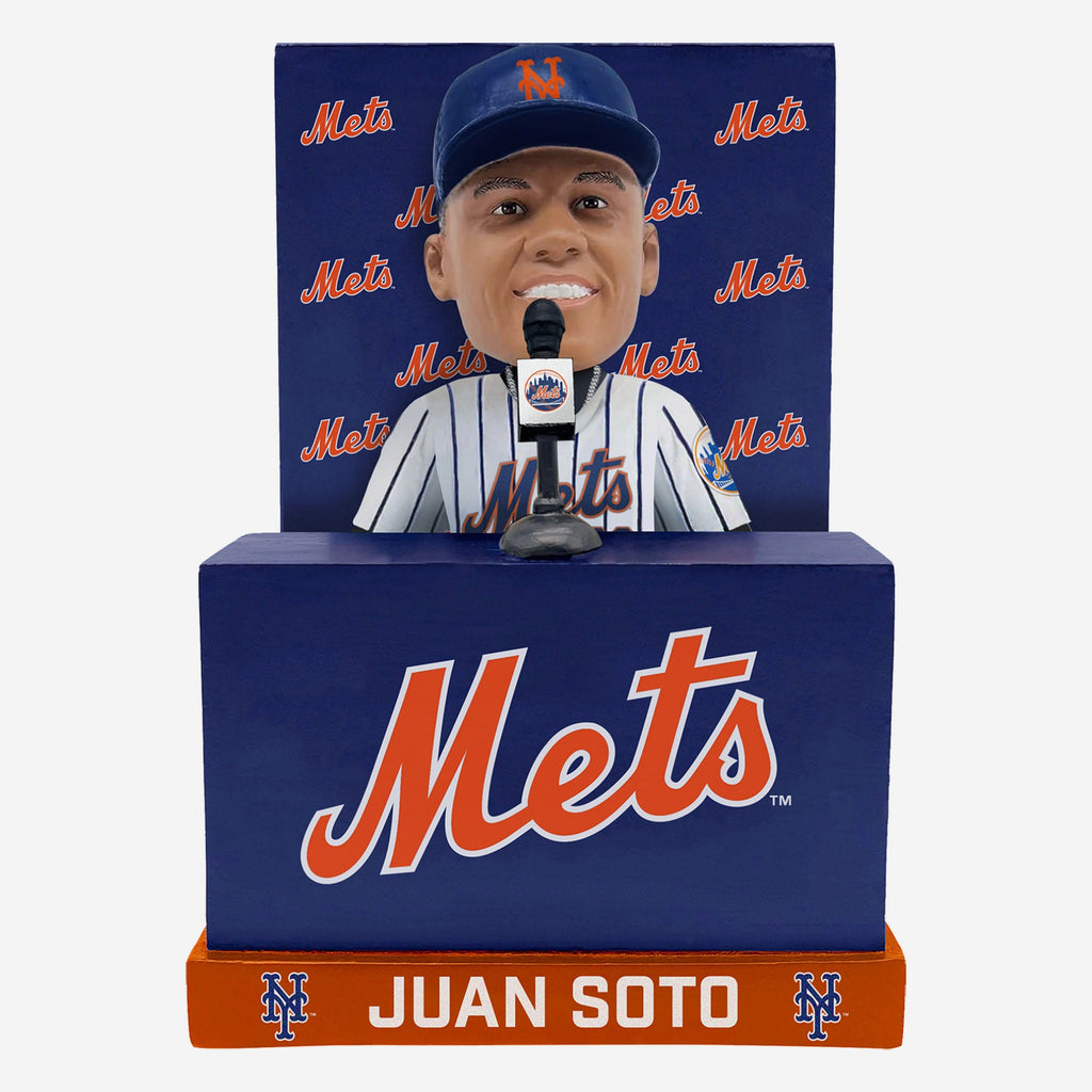 Juan Soto New York Mets Press Conference Introduction Bobblehead FOCO - FOCO.com