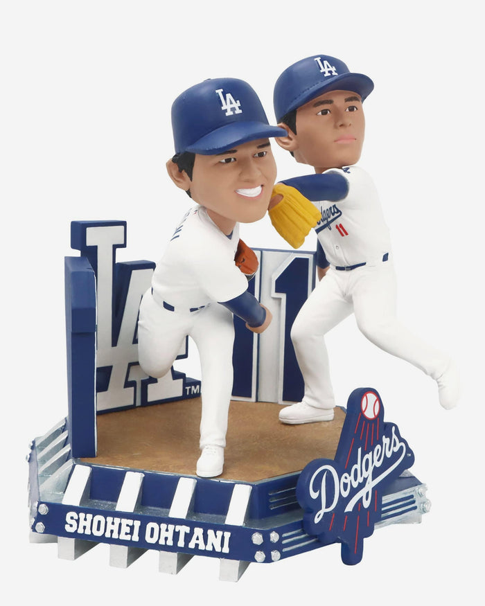 Roki Sasaki & Shohei Ohtani Los Angeles Dodgers Pitching Dual Bobblehead FOCO - FOCO.com