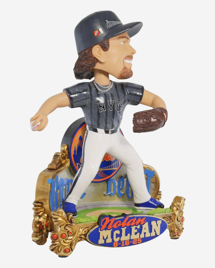 Nolan McLean New York Mets Rookie Debut Bobblehead FOCO - FOCO.com