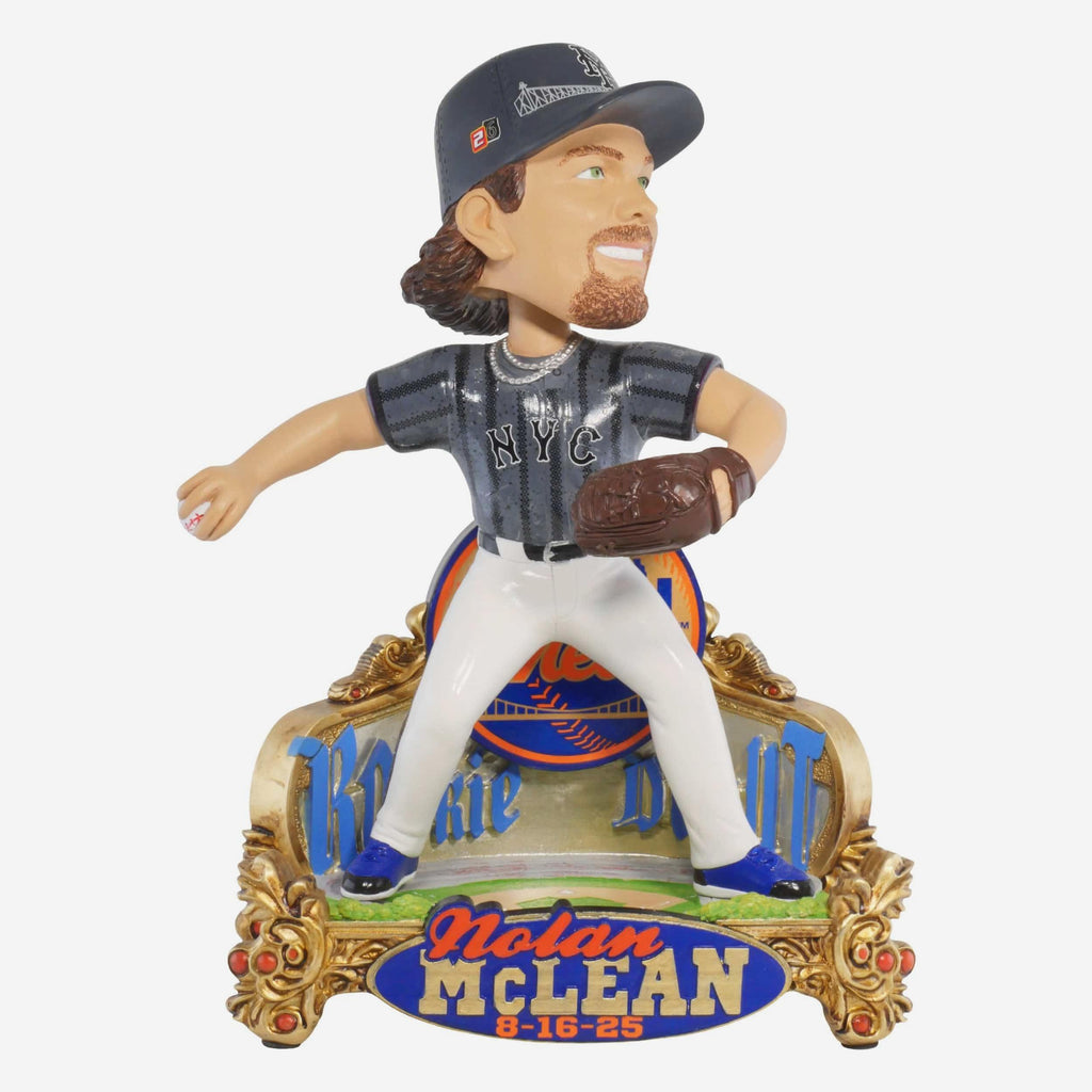 Nolan McLean New York Mets Rookie Debut Bobblehead FOCO - FOCO.com