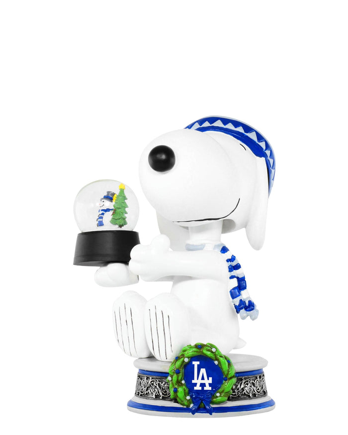 Los Angeles Dodgers Snoopy Peanuts Snow Globe Bobblehead FOCO - FOCO.com