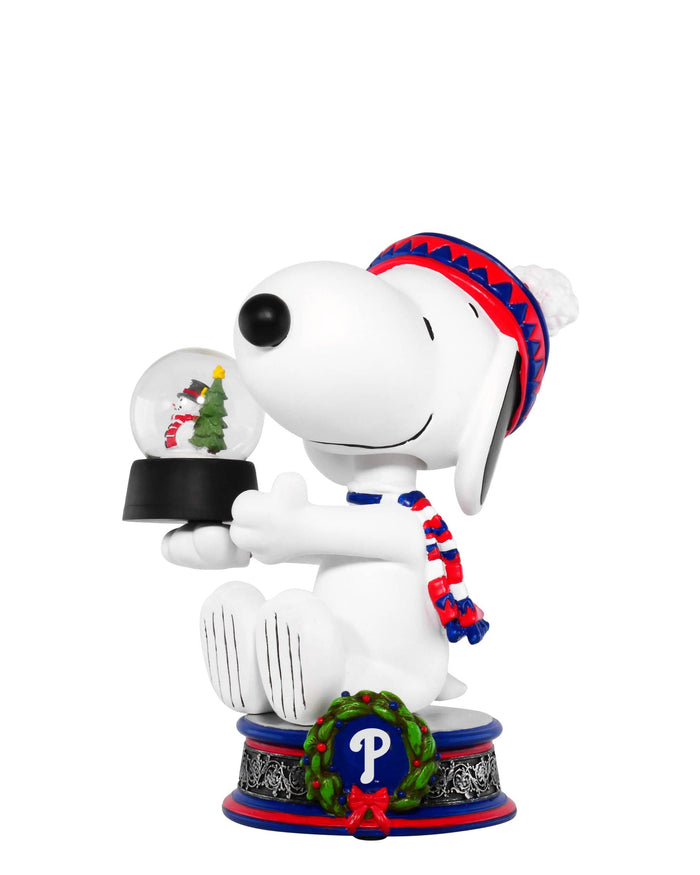Philadelphia Phillies Snoopy Peanuts Snow Globe Bobblehead FOCO - FOCO.com