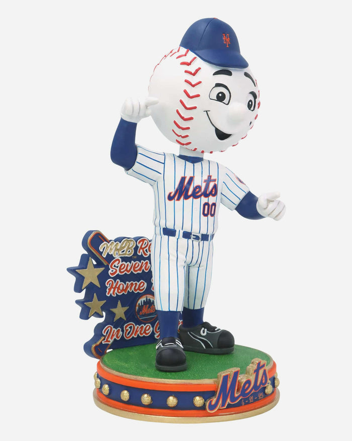 Mr Met New York Mets 7 Solo Home Runs MLB Record Mascot Bobblehead FOCO - FOCO.com