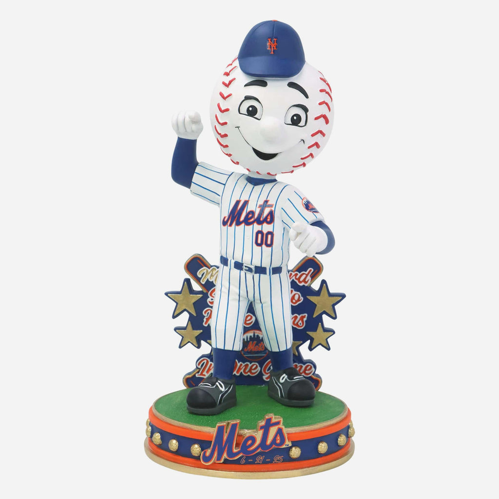 Mr Met New York Mets 7 Solo Home Runs MLB Record Mascot Bobblehead FOCO - FOCO.com