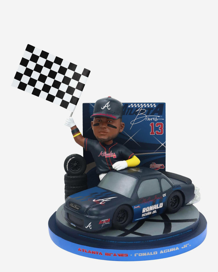 Ronald Acuna Jr Atlanta Braves 2025 MLB Speedway Classic Bobblehead FOCO - FOCO.com