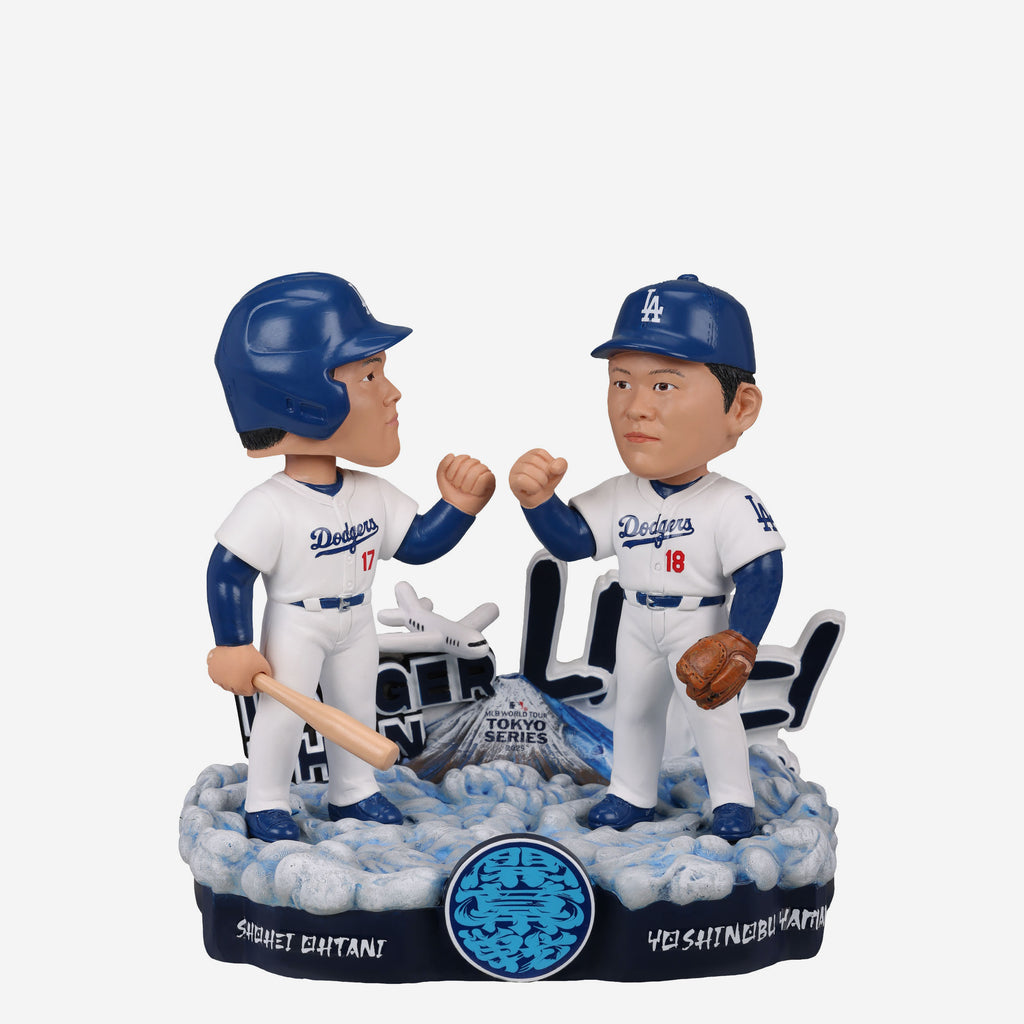 Shohei Ohtani & Yoshinobu Yamamoto Los Angeles Dodgers 2025 Tokyo Series Dual Bobblehead FOCO - FOCO.com