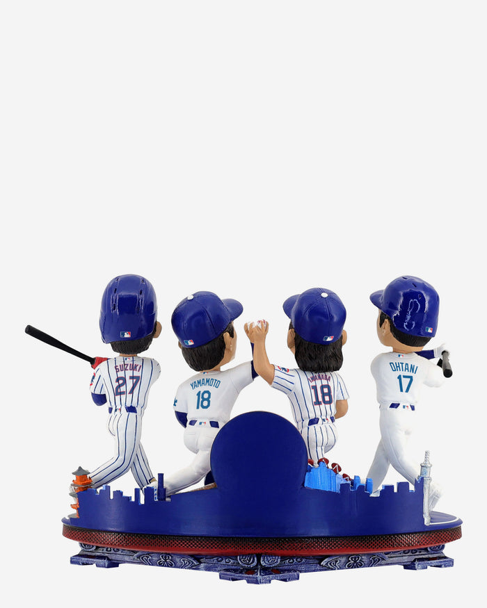 Chicago Cubs & Los Angeles Dodgers 2025 Tokyo Series Mini Bobblehead Scene FOCO - FOCO.com