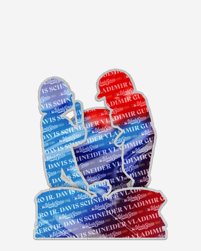 Davis Schneider & Vladimir Guerrero Jr Toronto Blue Jays World Series Back To Back Home Run Dual Bobblehead FOCO - FOCO.com