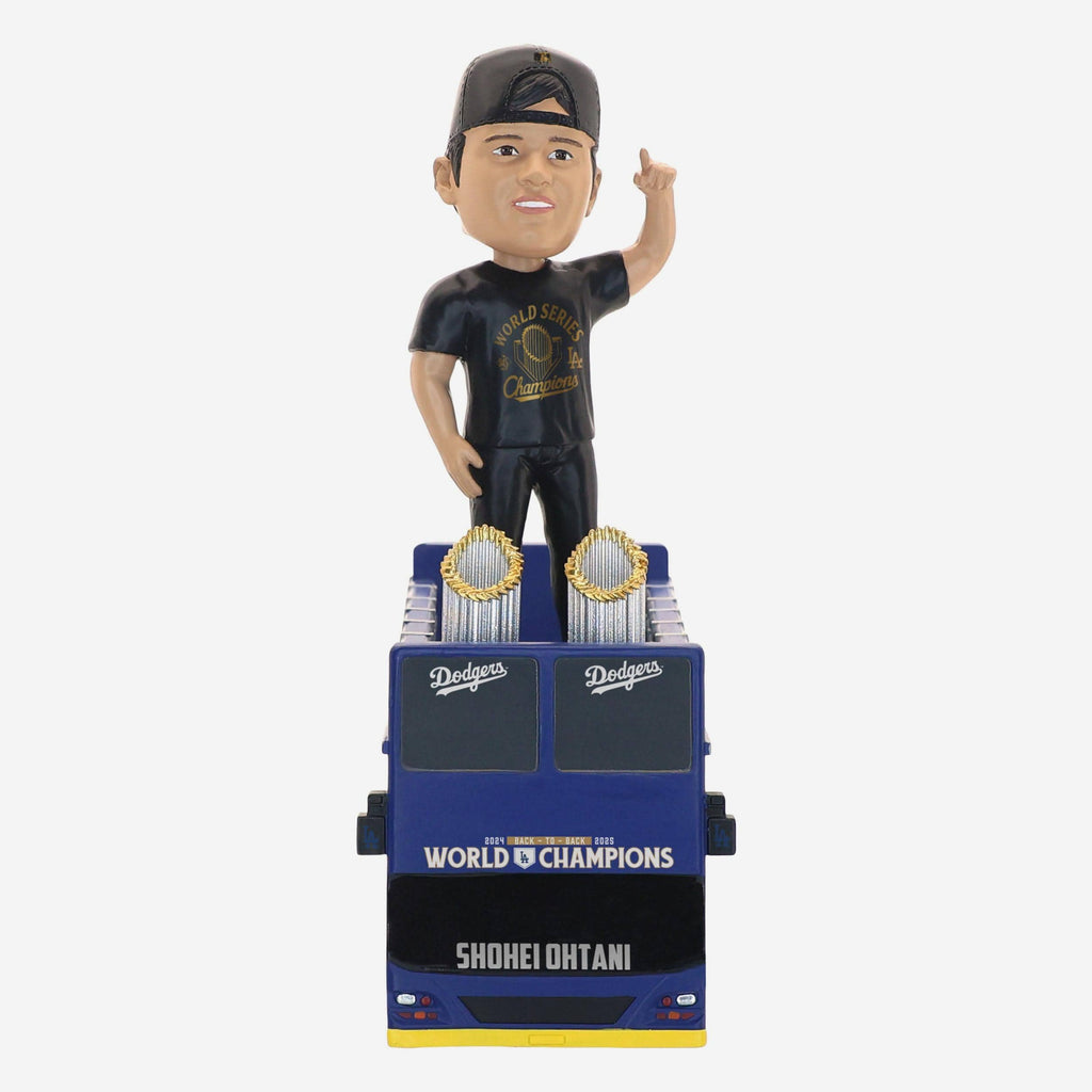 Shohei Ohtani Los Angeles Dodgers 2025 World Series Back to Back Champions Parade Bus Bobblehead FOCO - FOCO.com