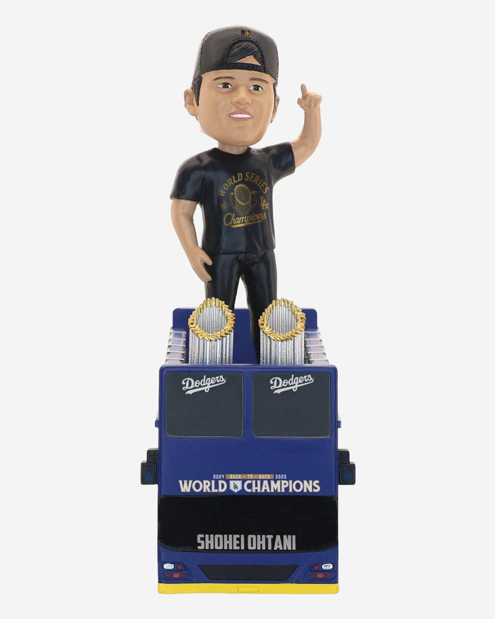 Shohei Ohtani Los Angeles Dodgers 2025 World Series Back to Back Champions Parade Bus Bobblehead FOCO - FOCO.com
