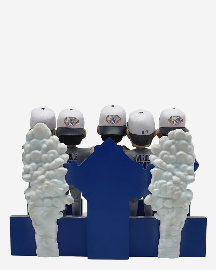 Los Angeles Dodgers 2025 World Series Champions Comeback of the Ages Podium Mini Bobblehead Scene FOCO - FOCO.com