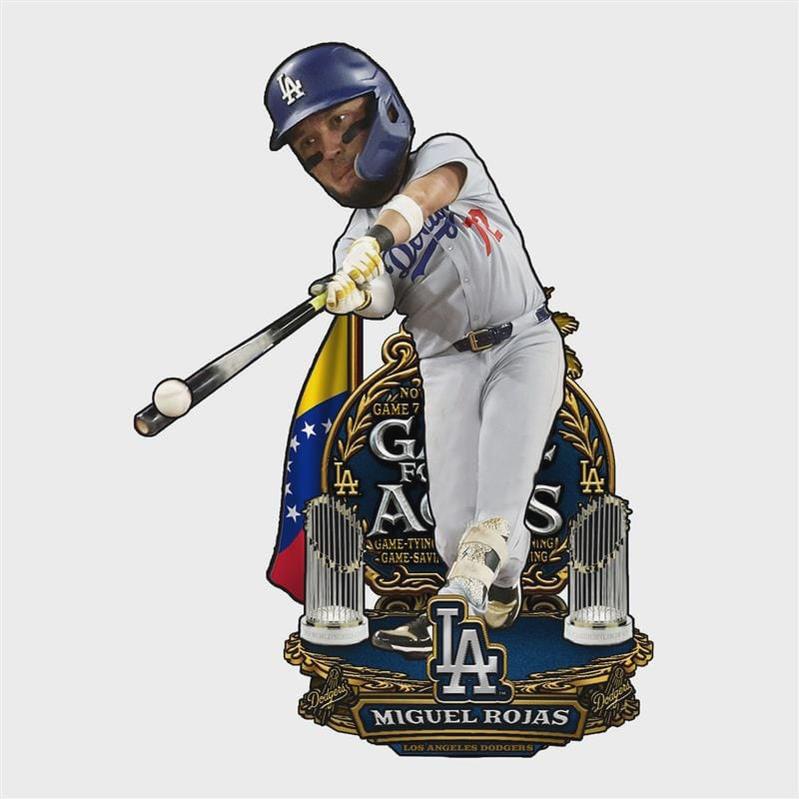 Miguel Rojas Los Angeles Dodgers 2025 World Series Historic Game 7 Bobblehead