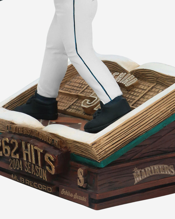 Ichiro Suzuki Seattle Mariners Single-Season Hits Record Book Bobblehead FOCO - FOCO.com