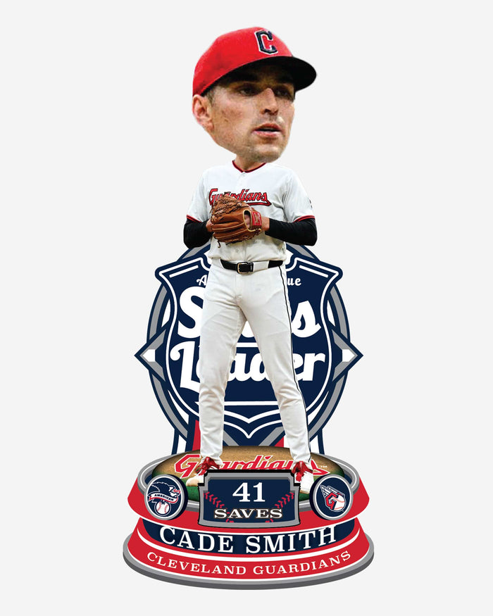 Cade Smith Cleveland Guardians 2026 AL Save Leader Bobblehead
