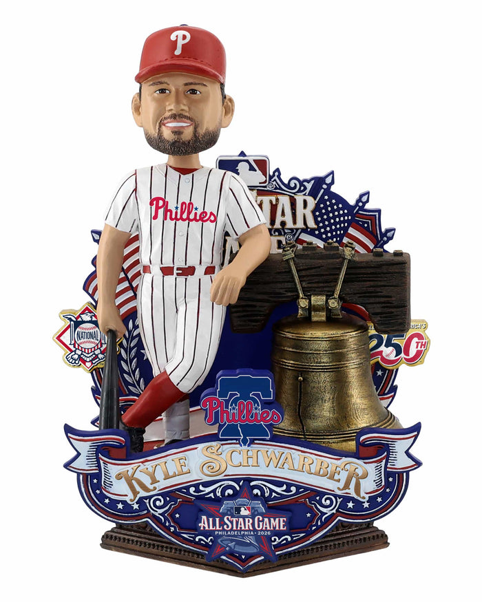 Kyle Schwarber Philadelphia Phillies 2026 MLB All Star Game Bell Bobblehead