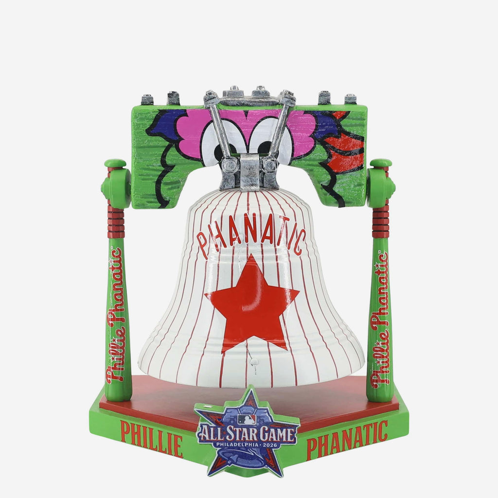Phillie Phanatic Philadelphia Phillies 2026 MLB All Star Mascot Liberty Bell Figurine FOCO - FOCO.com