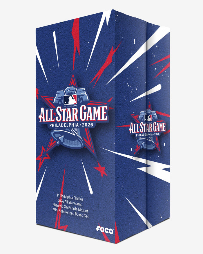 Phillie Phanatic Philadelphia Phillies 2026 MLB All Star Phanatic on Parade Mascot Mini Bobblehead Boxed Set